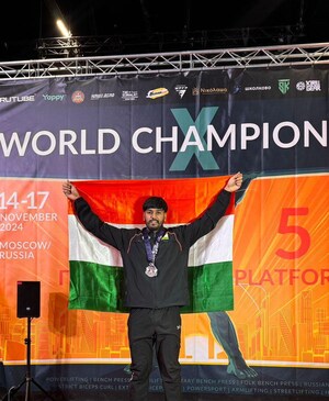 Amity Jaipur Student Sahil Kumar Wins Silver Medal at the Powerlifting World Championship