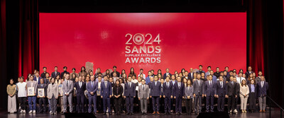 Winners of the 2024 Sands Supplier Excellence Awards, Sands Procurement Academy graduates, and guests of honour gather at The Parisian Macao Tuesday.