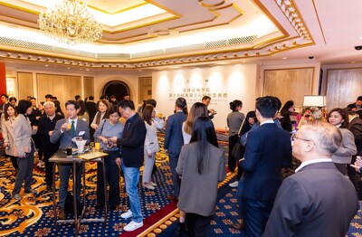 Graduates of the Sands Procurement Academy attend a cocktail and business networking session Tuesday, where they met representatives from various Sands China departments, including procurement and supply chain.