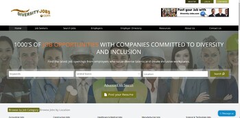 The new Diversity-Jobs.com homepage features a modern design and user-friendly navigation, connecting diverse talent with over 294,958 job opportunities