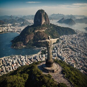 Belgian companies illuminate Rio's Christ the Redeemer as part of a partnership between the two countries