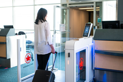 Air Canada and YVR are the first in Canada to invest in the technology and equipment to modernize the Canadian airport travel experience by offering travellers the convenience and security of digital recognition at the gate to confirm their identities. (CNW Group/Air Canada)