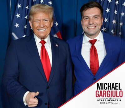 President Donald Trump and Michael Gargiulo meet in Atlanta, Georgia on October 28, 2024.