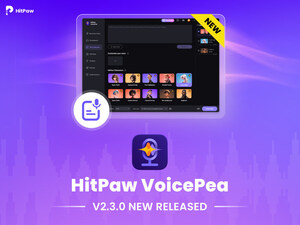 HitPaw VoicePea V2.3.0 Released: New Text to Speech Elevates the Voice Creation Experience!