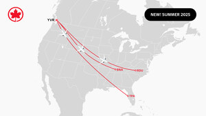 Air Canada Rolls Out Comprehensive Transborder Schedule from YVR for Summer 2025