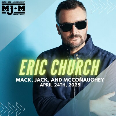 Eric Church to headline 13th Annual MJ&M Gala