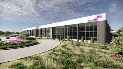 Entrance Rendering of Reckitt's future Mucinex OTC facility in North Carolina