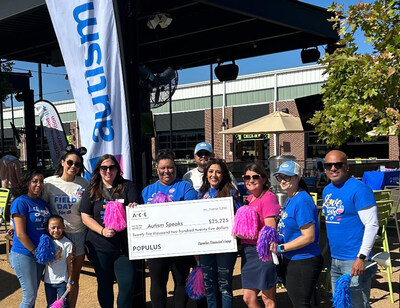 ACE Cash Express presented a $25,225 donation to Autism Speaks