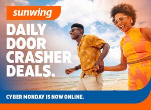 Sunwing Vacations wraps up the savings season with daily door crashers all week and up to 40% off resorts in paradise for Cyber Monday