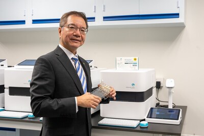 The Automated Multiplex Diagnostics System developed by Professor Terence Lau, Interim Chief Innovation Officer of HKBU, can detect 42 respiratory pathogens in less than 1.5 hour.