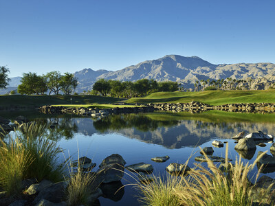 The signature Alcatraz hole 17 on the restored Pete Dye Stadium Course at PGA WEST. Photo Credit: The Henebrys.