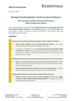 Westgold Doubles Bluebird - South Junction Ore Reserve (CNW Group/Westgold Resources Limited)