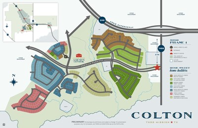 Phase I Proposed Site plan for COLTON by AIRIA Development Company