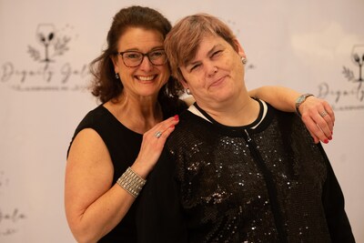 Alternatives, Inc. will hold its Annual Dignity Gala on March 15, 2025 for the benefit of people with disabilities throughout New Jersey. Enjoying a moment at last year's event are (from left) Patricia Vollmar, Alternatives, Inc. Board of Trustees, family member and Colgate-Palmolive Vice President Workplace & Collaboration Services and her sister, Chrissy.