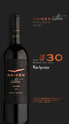 Kaiken Ultra Malbec Shines as the Best Argentine Wine on Wine Spectator’s Top 100 List