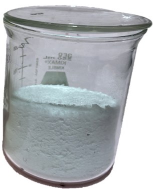 Figure 1: Marketable, on spec, battery-grade lithium hydroxide monohydrate produced from the CV5 Spodumene Pegmatite. (CNW Group/Patriot Battery Metals Inc.)