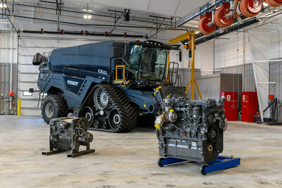 The AGCO Technician Training Center at Parkland College offers innovative educational opportunities to students and industry technicians. With AGCO’s most innovative machinery, 18,000 square feet of shop space and 3 classrooms featuring 98-inch displays, high-definition cameras, touch screen room controllers and height-adjustable instructor desks, the center offers local and remote training sessions that ensure equitable access to learning opportunities. [Photo: Craig Pessman, Parkland College]