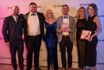 From left to right: Benedict Thompson (Soprano Design), Tom Bovingdon (Soprano Design), Lisa Rose (BT), Mark Wright (Soprano Design), Nicola Bailey (BT), Samara Lattimer (BT)