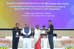 Zomato receives National award for its livelihood project for persons with disabilities from the Ministry of Social Justice and Empowerment, Government of India