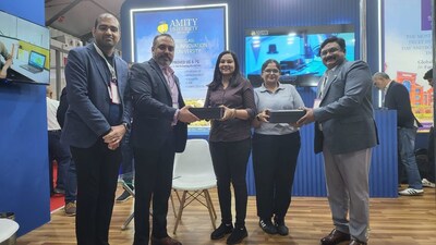 The Amity team with Ms. Zarna Trivedi (Director of People) and Ms. Akshata Ranka (Senior Corporate Recruiter) from 66degrees.