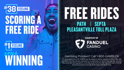 FanDuel Casino Sponsors Free Tolls and Rides on December 18th, 2024.