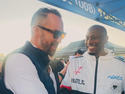 Sweet James with Tyrese Gibson at Fuelfest