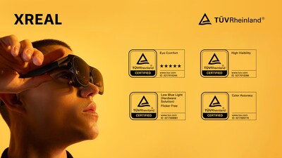 XREAL New AR Glasses Receive TÜV Rheinland Eye Comfort (5 Star) and High Visibility Certificates