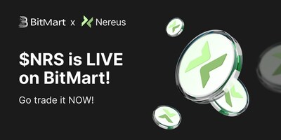 Nereus NRS Token Listed on BitMart Following Rapid Price Surge