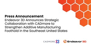 Endeavor 3D Announces Strategic Collaboration with CADmore to Strengthen Additive Manufacturing Foothold in Southeast United States