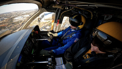 Electra's flight of the NASA Administrator is the first by a US Government agency head to fly on a next-generation Advanced Air Mobility (AAM) aircraft. (Credit: Electra)