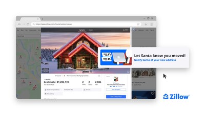 Zillow brings back the magic of the holidays with the return of Santa’s House. This beloved off-market home introduces a new feature: “Let Santa Know You Moved,” which allows families to notify Santa of their new address ensuring he knows exactly where to deliver gifts.