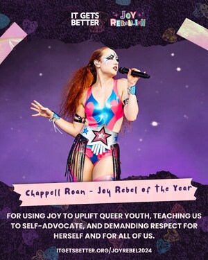 It Gets Better's Youth Voices Name Chappell Roan as First-Ever "Joy Rebel of the Year"