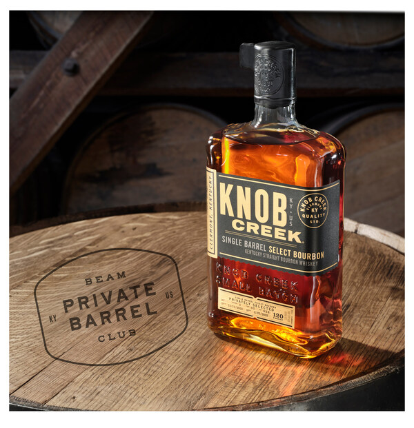 Knob Creek® will be the featured, inaugural brand to launch the Beam Private Barrel Club where members can select a barrel of its award-winning bourbon or rye to be bottled exclusively for their enjoyment. (PRNewsfoto/Suntory Global Spirits)