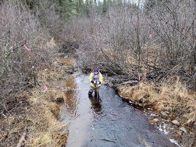 Figure 5 – Hydrology and Water Sampling conducted at the Case Lake Project, Ontario, Canada (CNW Group/Power Metals Corp.)