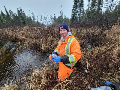 Figure 5 – Hydrology and Water Sampling conducted at the Case Lake Project, Ontario, Canada (CNW Group/Power Metals Corp.)