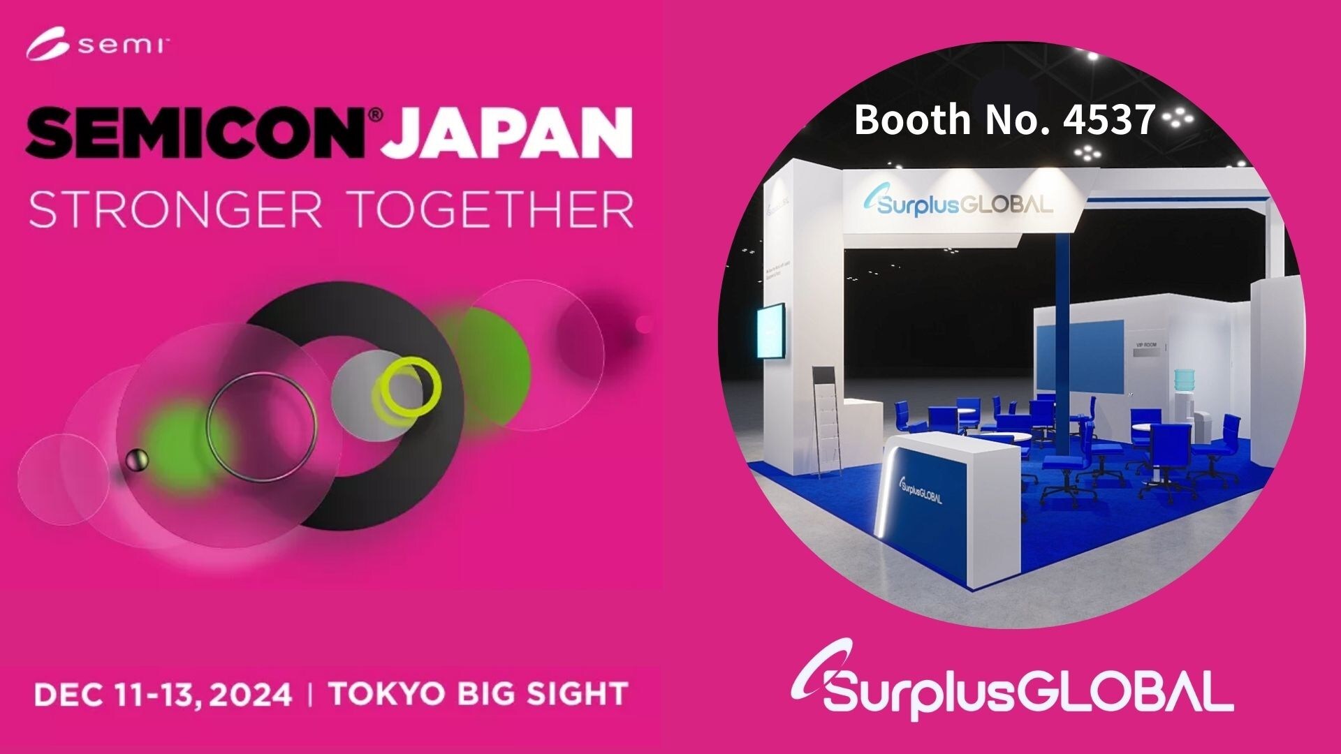 SurplusGLOBAL to Participate in SEMICON JAPAN 2024, Showcasing AI-Based 'SemiMarket' and Legacy Equipment Solutions