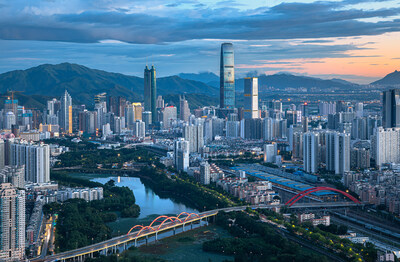 The city view of Luohu District of Shenzhen