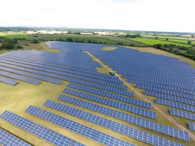 Commercial Solar Farm in Countryside