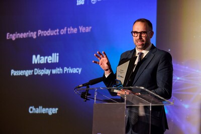 Marelli ha recibido el honor de 'Challenger' en The Digital Engineering Awards 2024, por su pantalla para pasajeros con tecnología de privacidad.