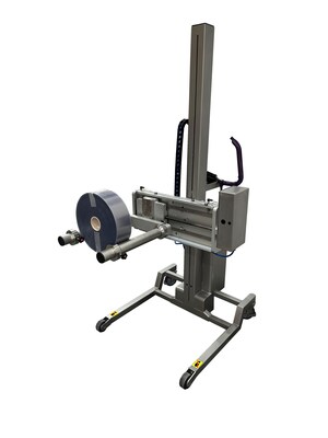 Packline Materials Handling Announce Their New Stainless Twin Spindle Attachment With A Side Shift Mechanism For Precisely Positioning Rolls Of Foil And Film