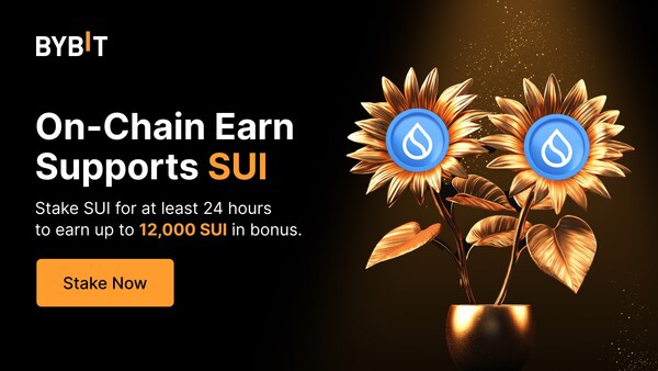 Bybit Expands On-chain Earn Offering With Sui Staking