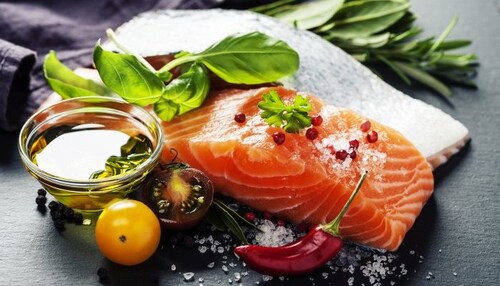 salmon with perfect color indicates health