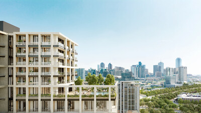 The Residential Pool Deck at Hi Line Square