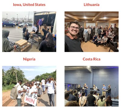 Groups around the world participated!