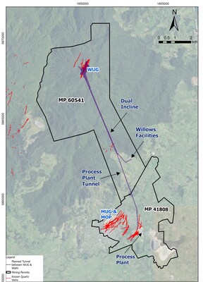 Figure 1: Map Showing Location of WUG and Waihi (CNW Group/OceanaGold Corporation)