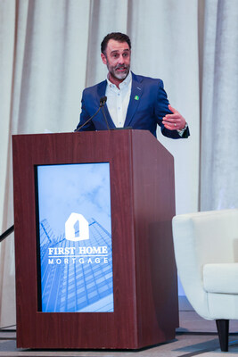 Matt Nader speaking at the company's annual First Home Fest