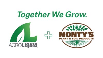 Together We Grow: AgroLiquid + Monty's Plant Food Company logos