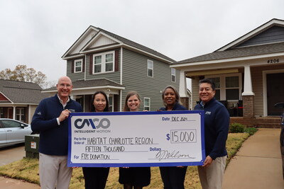 Columbus McKinnon Corporation presents donation to Habitat for Humanity Charlotte, NC