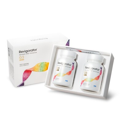Revigorator G5 Platinum is a next-gen nutraceutical that integrates NAD+, senolytics, and autophagy activators to help optimize aging and longevity.