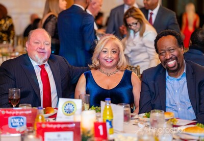 Elizabeth Berman, President & CEO, Continental Food and Beverage (Inca Kola USA), accompanied by Randall Berman, Chief Operating Officer, Inca Kola USA; and Terrence Clark, President & CEO, NYNJMSDC.